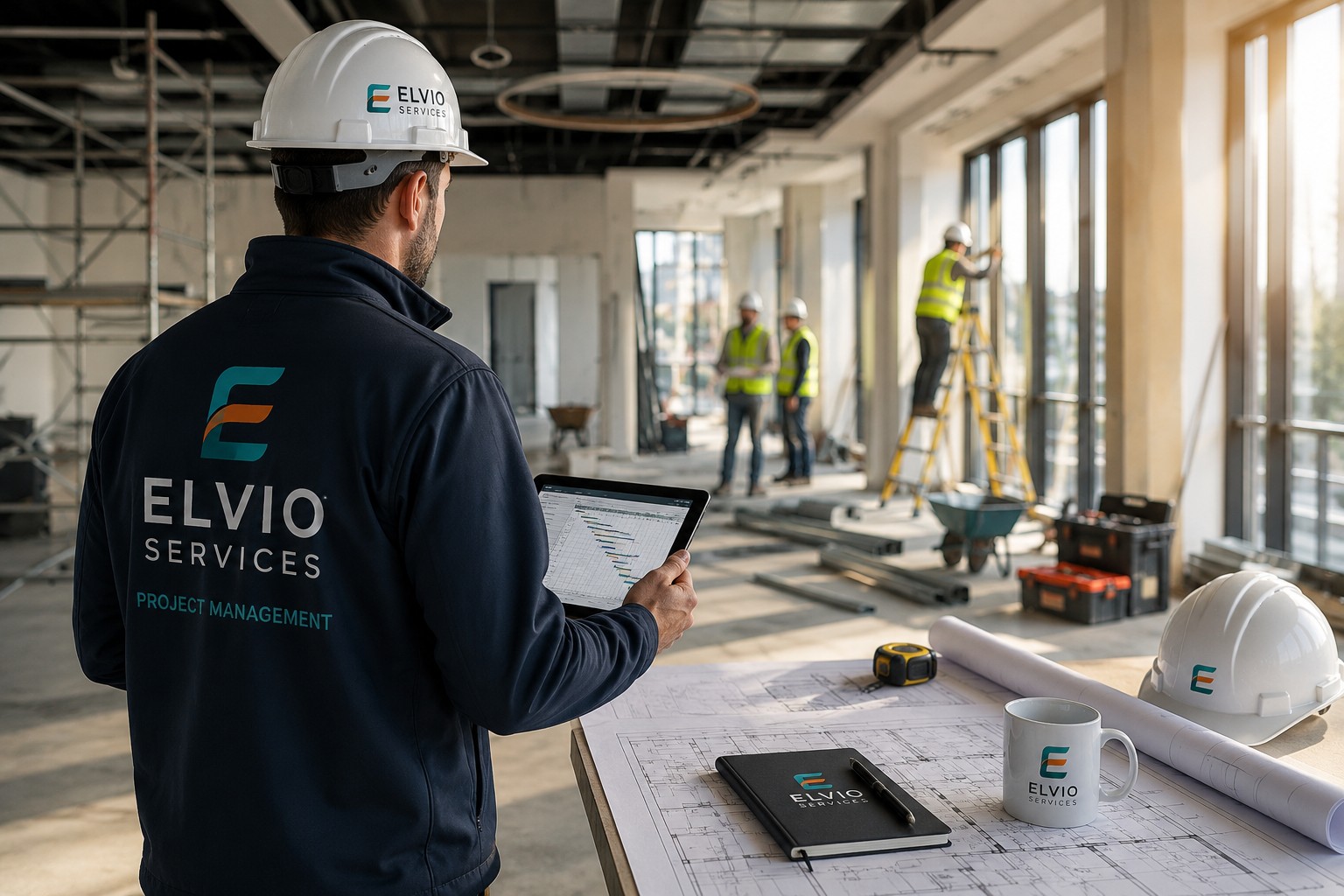 Elvio Services project manager coordinating a live property refurbishment